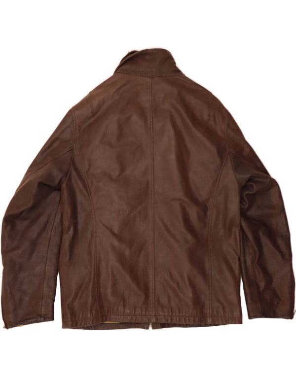 OAKWOOD Chaqueta de cuero para hombre UK 40 Large Brown
