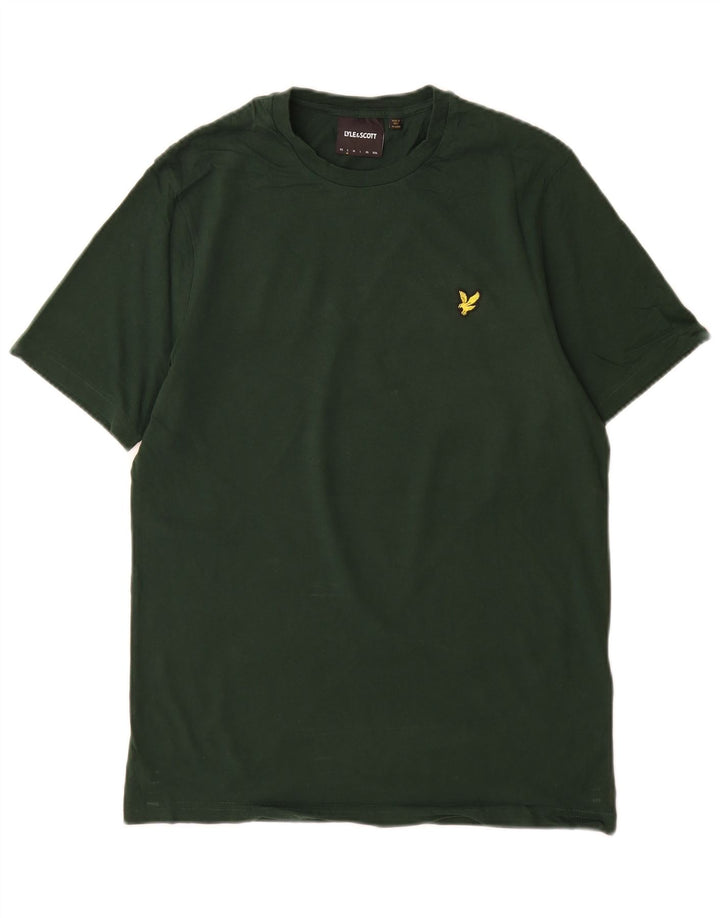 Lyle & Scott - Camiseta para hombre, talla pequeña, color verde, algodón