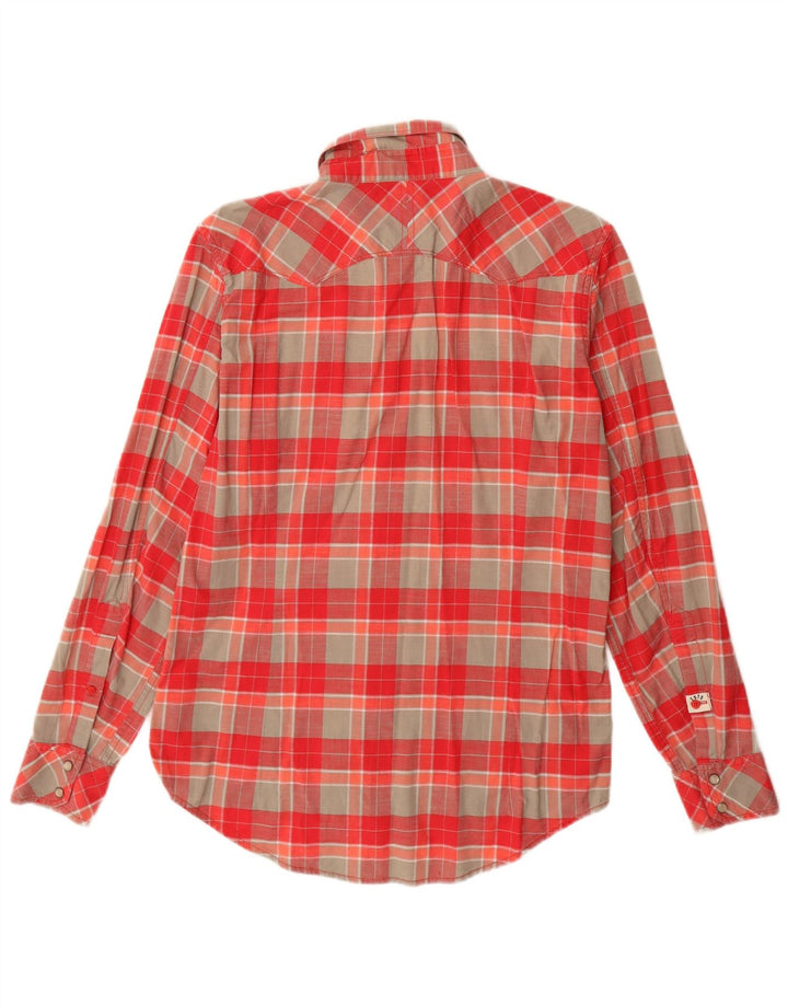 Camisa DIESEL Hombre Small Rojo Cuadros Algodón