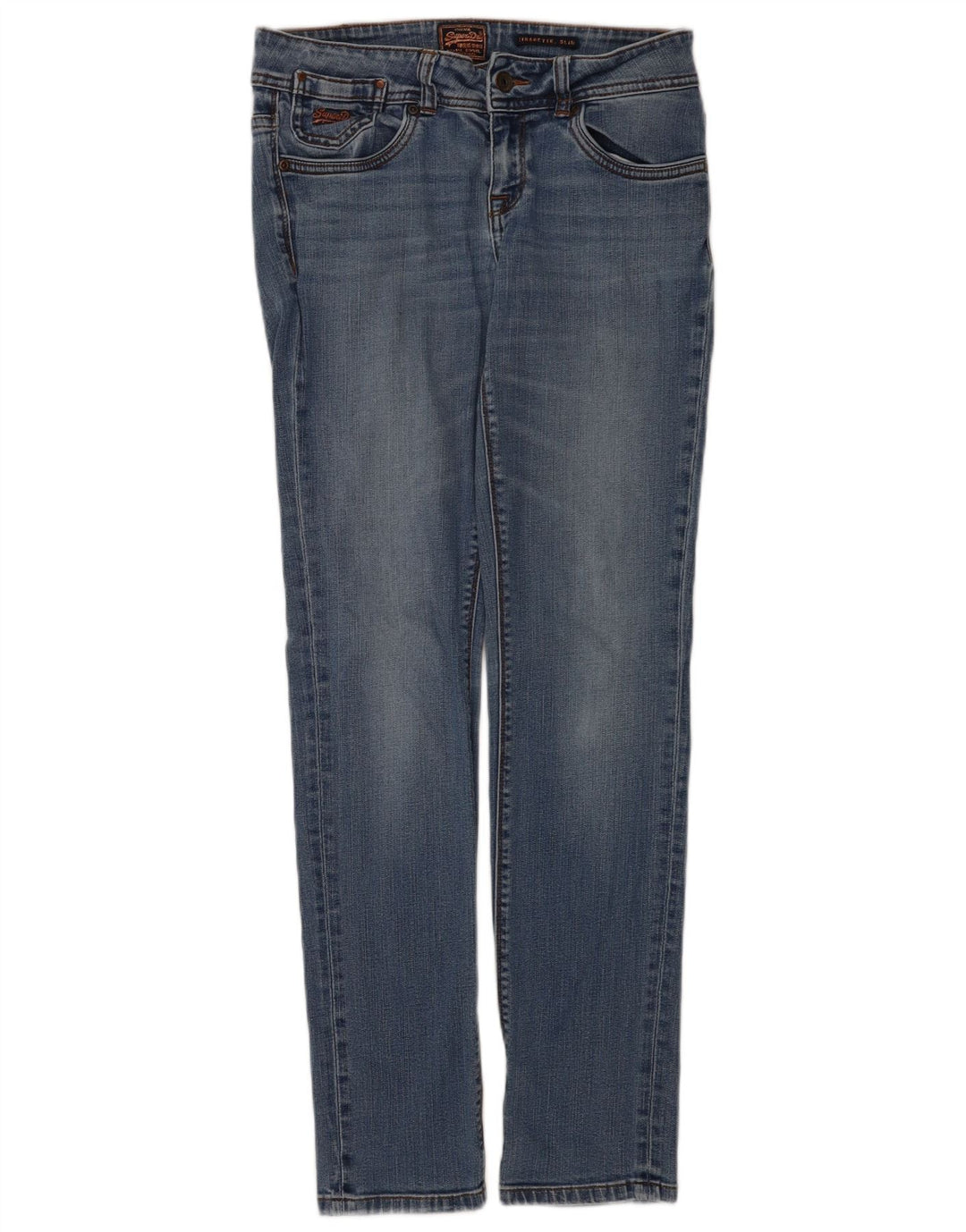 Vaqueros Superdry Mujer Cigarrillo Slim W30 L32 Azul