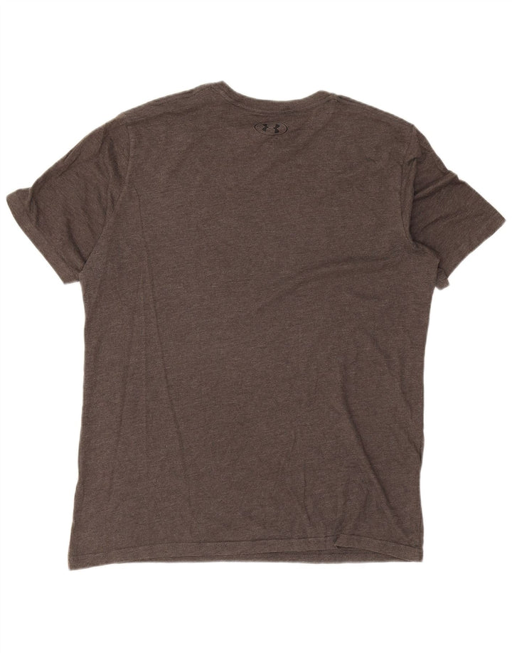 Under Armour Hombre Camiseta Gráfica Top Gris Medio