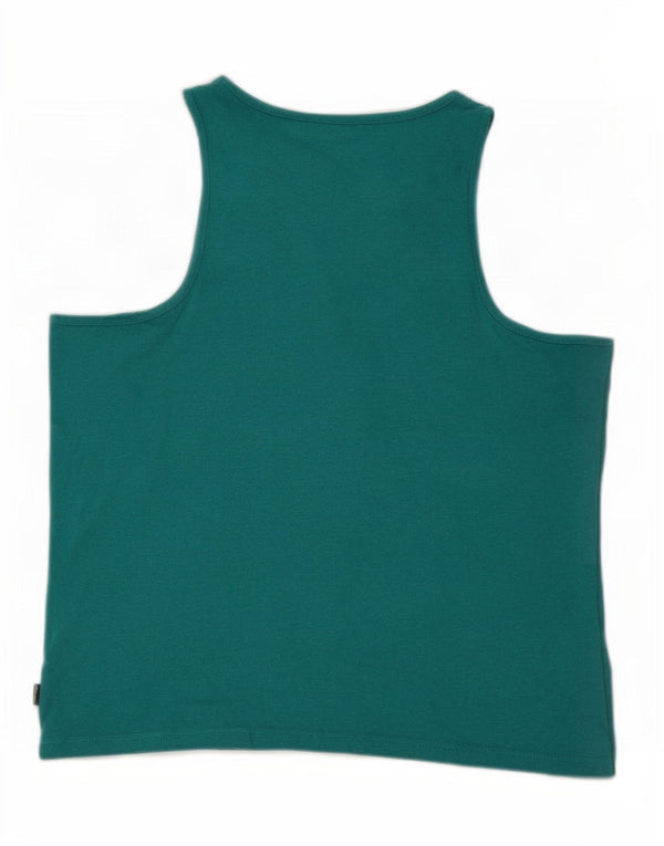 Superdry Mujer Chaleco Top Reino Unido 46 Grande Algodón Verde