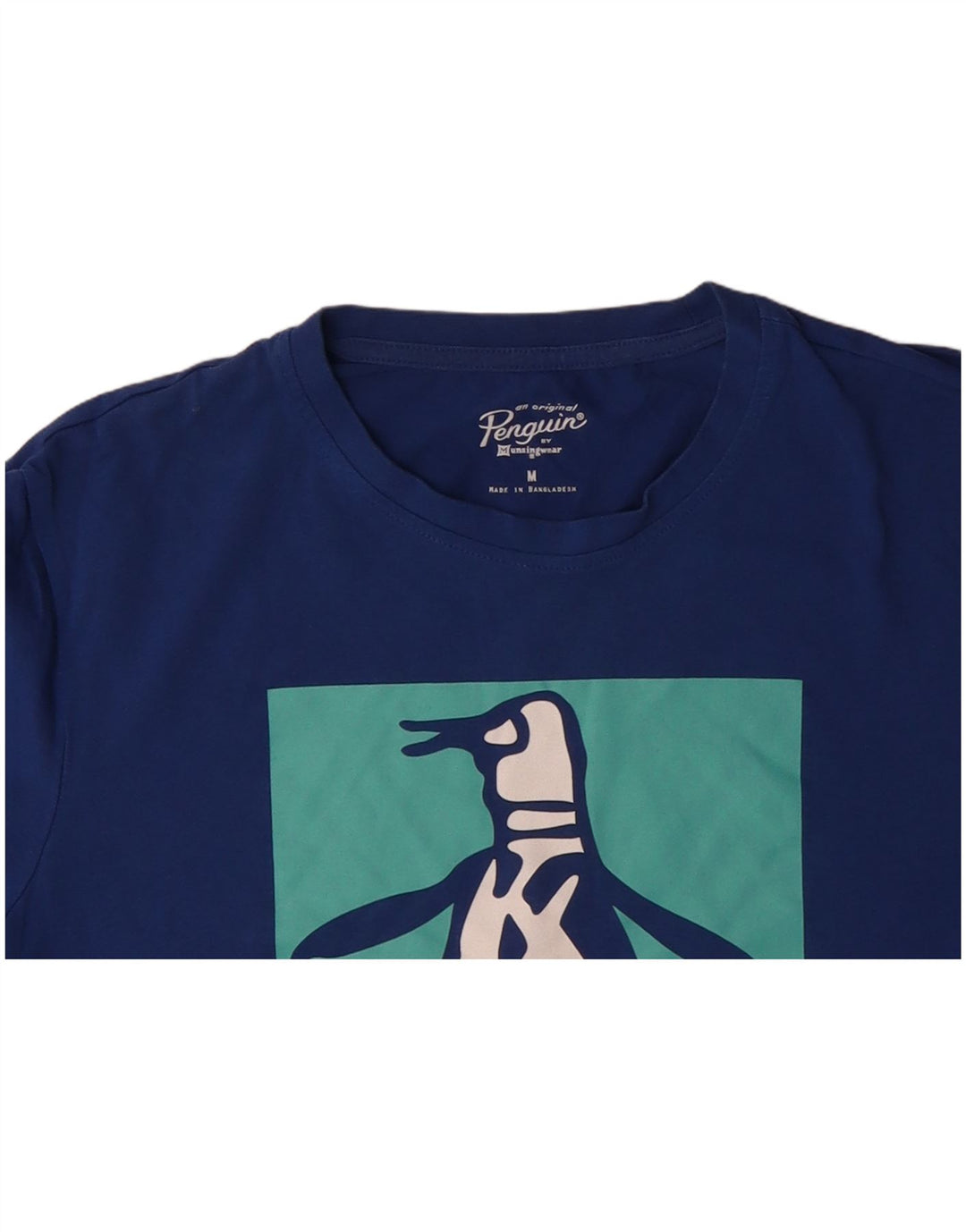 PENGUIN Camiseta gráfica para hombre Top Algodón azul medio