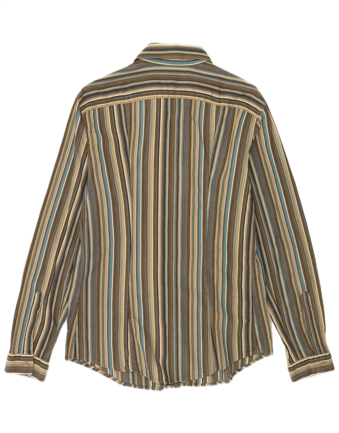 Camisa Armani Jeans Hombre Grande Algodón A Rayas Multicolor