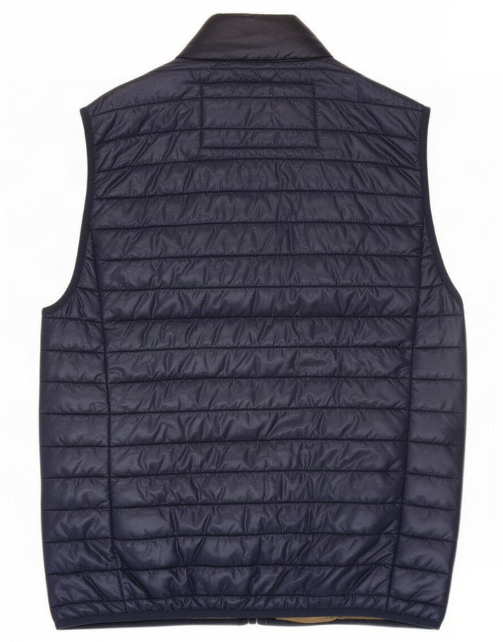J. Crew Chaleco acolchado para hombre UK 36 Small Azul marino Nylon