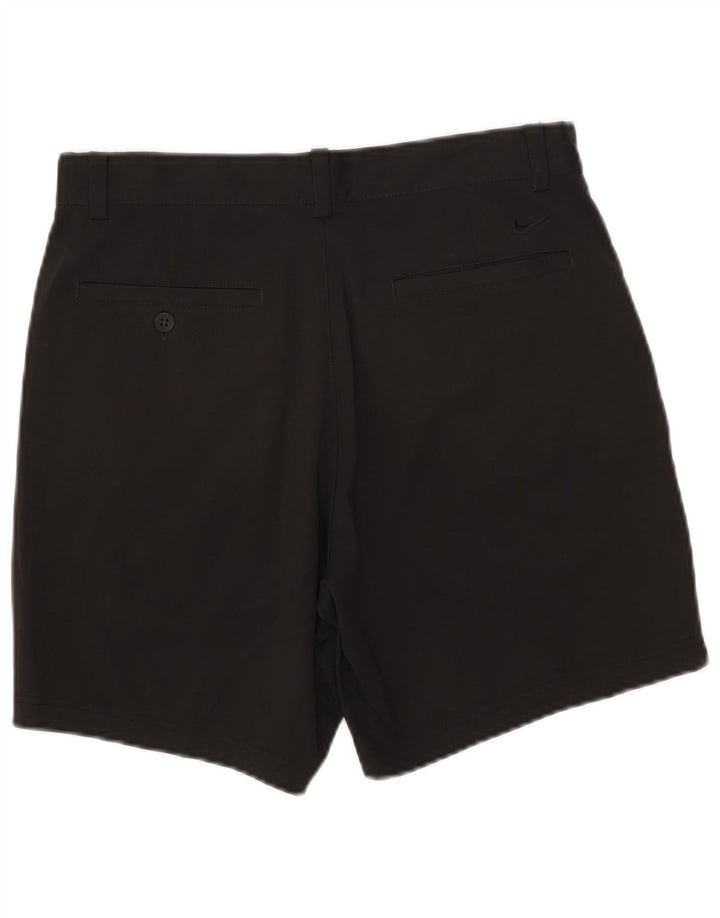 Nike - Pantalones cortos deportivos estándar Dri Fit para hombre W30 poliéster negro mediano
