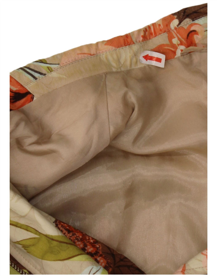 GERRY WEBER Chaqueta blazer de manga 3/4 para mujer UK 20 2XL Beige Floral