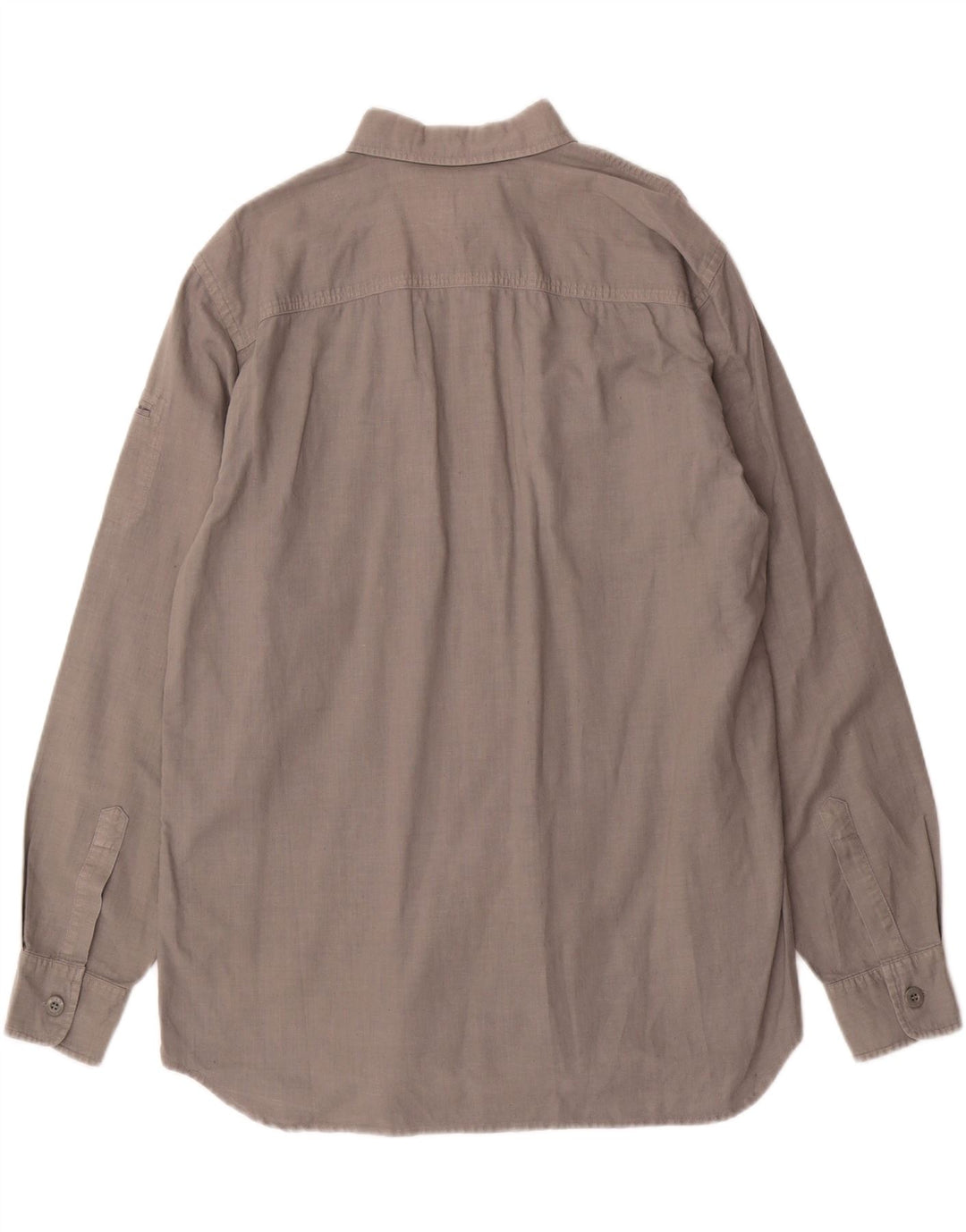 Camisa GAS Hombre Grande Gris Algodón