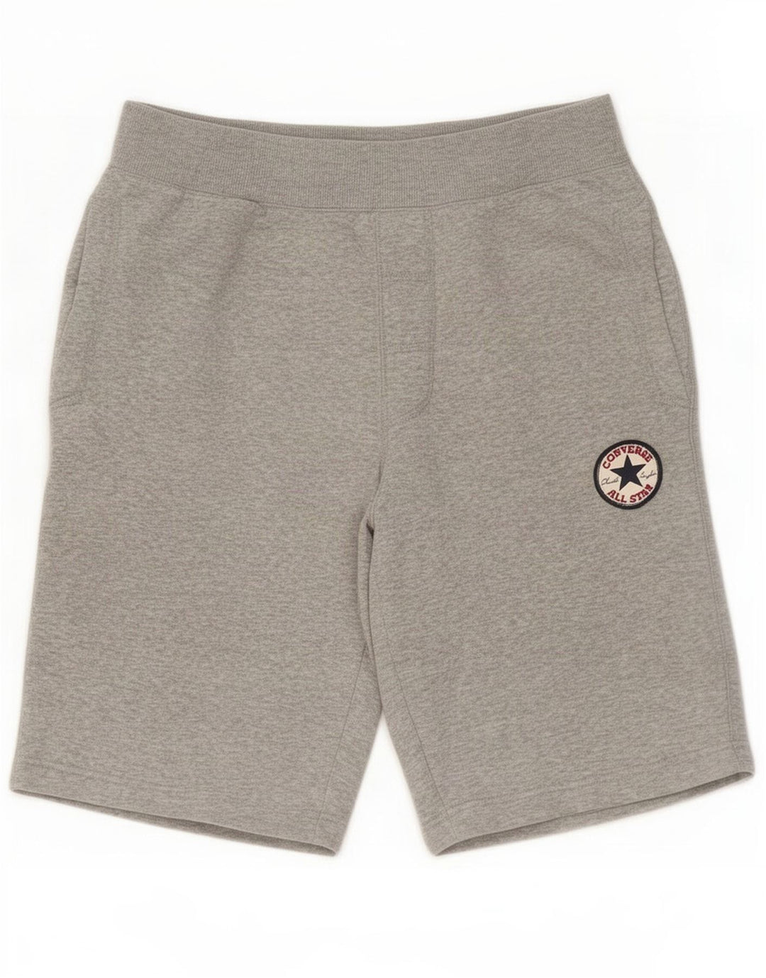 Converse - Pantalones cortos deportivos para hombre (algodón gris pequeño)