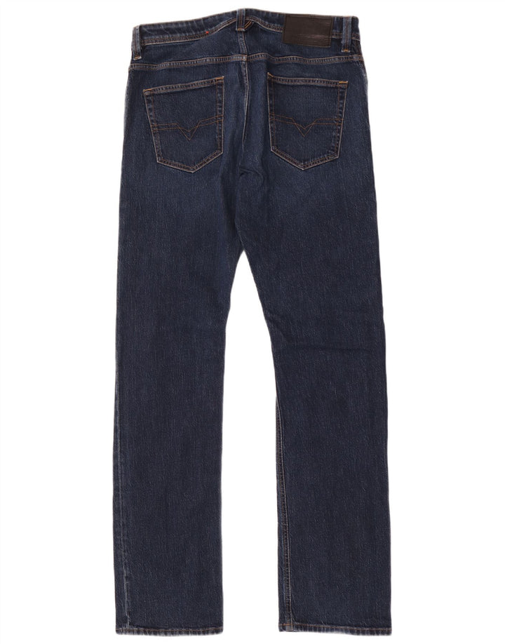 Diesel Vaqueros Rectos Hombre W33 L36 Algodón Azul