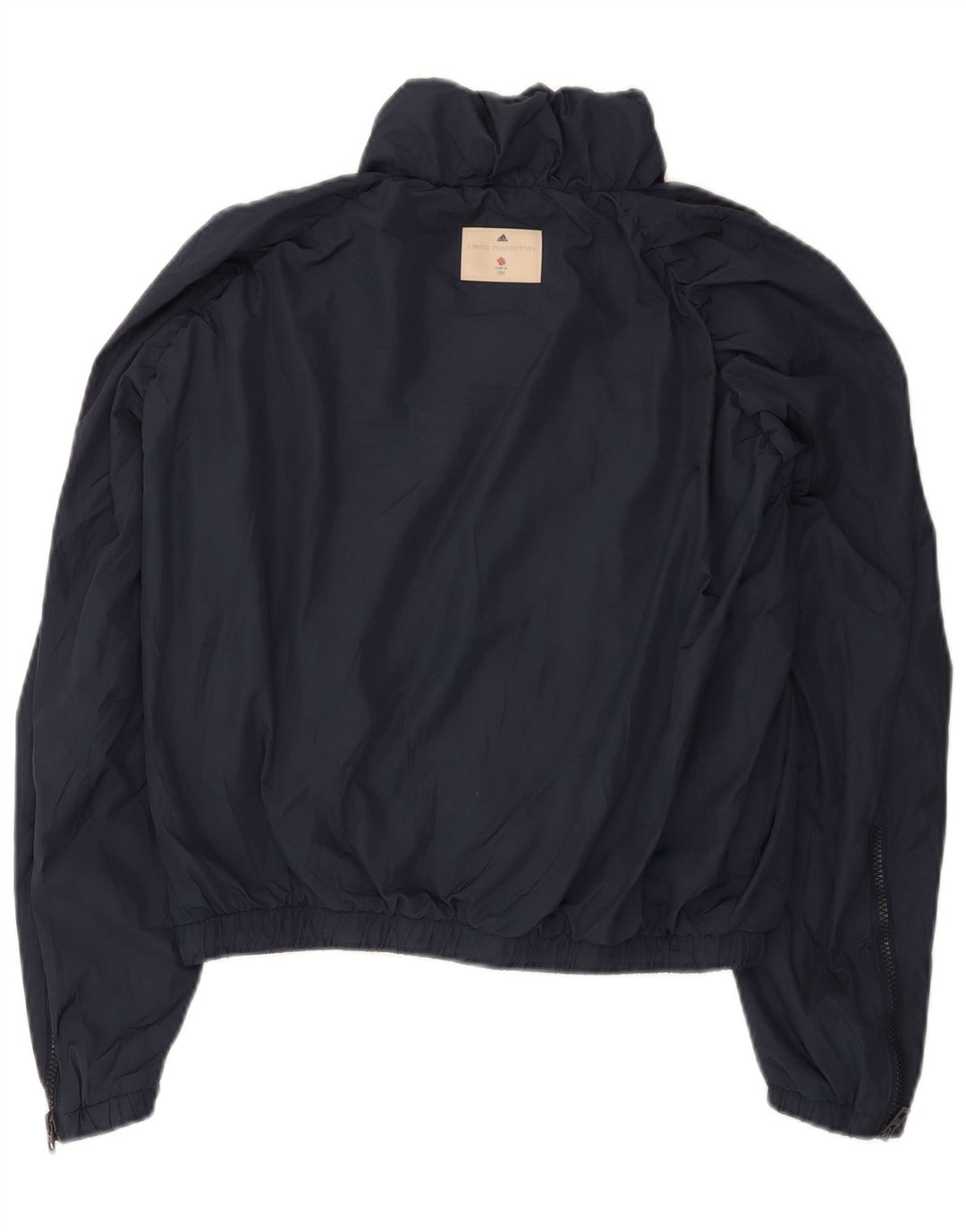 Adidas Stella McCartney - Chaqueta impermeable de gran tamaño para mujer, talla S, color azul marino