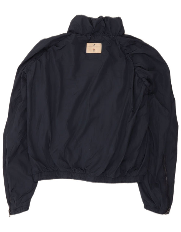 Adidas Stella McCartney - Chaqueta impermeable de gran tamaño para mujer, talla S, color azul marino