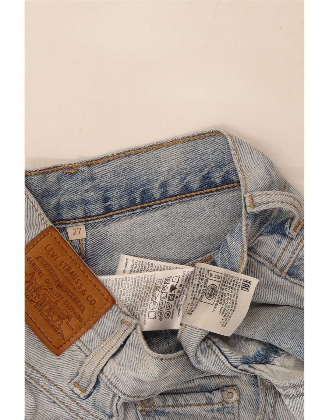 Shorts Vaqueros Levi's Mujer W27 Small Azul Algodón