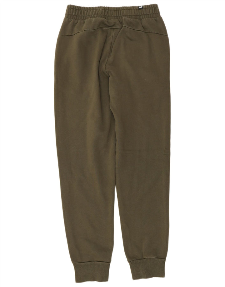 PUMA Mens Tracksuit Trousers Joggers Small  Khaki Cotton