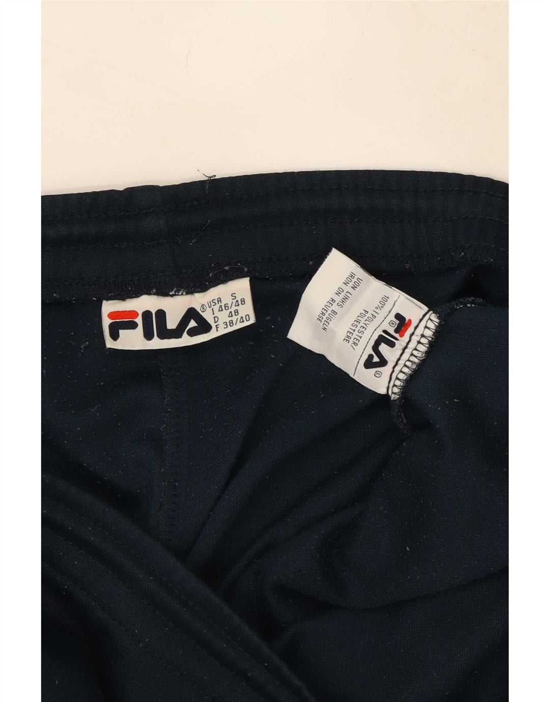 Fila Shorts deportivos gráficos para hombre IT 46/48 Small Poliéster azul marino