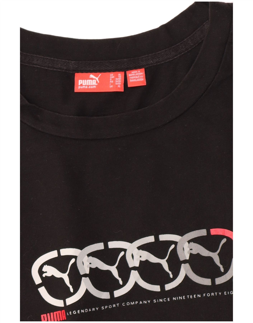 Puma Hombre Gráfico Chaleco Top XL Negro