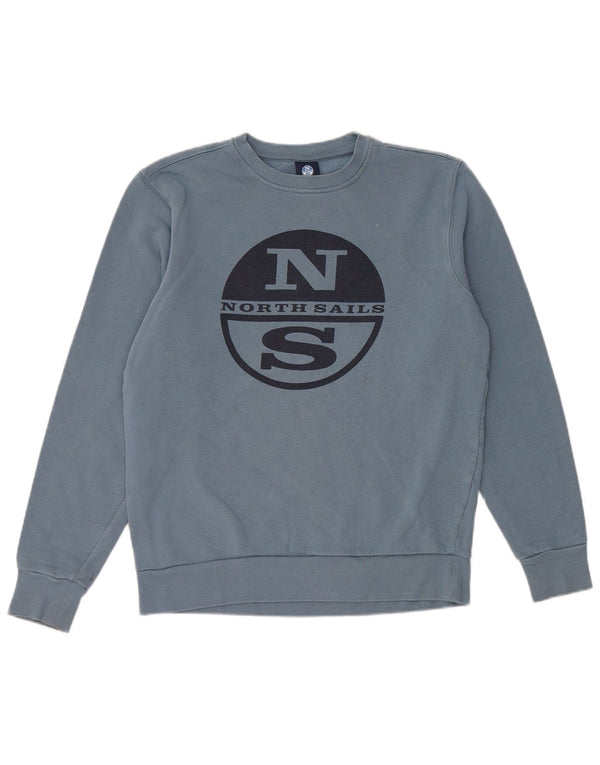 North Sails Hombre Sudadera Gráfica Jumper XS Algodón Azul