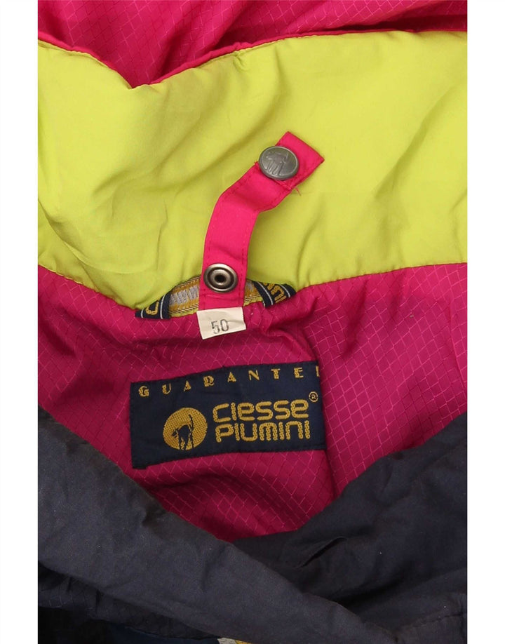 Ciesse Piumini Chaqueta impermeable de ajuste relajado para hombre IT 50 Medium Pink Colourblock