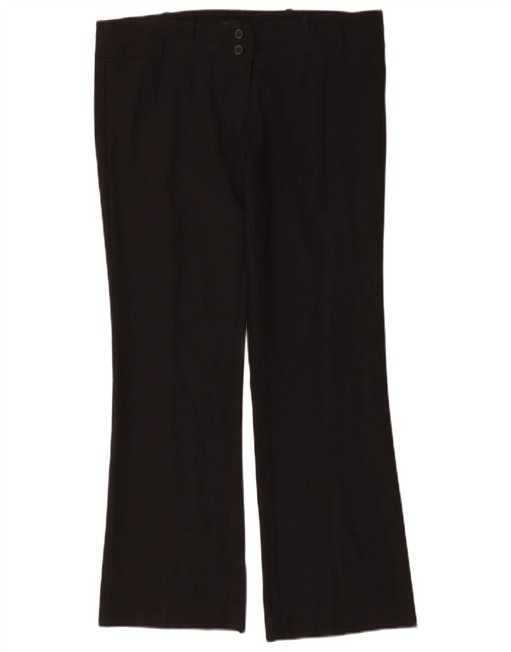Oasis Pantalones Casuales Bootcut para Mujer UK 12 Medium W34 L29 Poliéster Negro