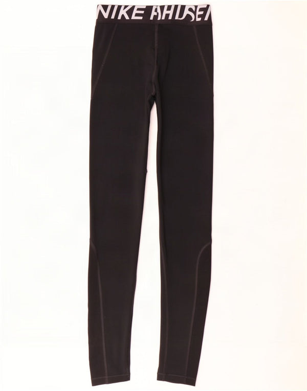 Nike Dri Fit Graphic Leggings para mujer, talla 8, color negro
