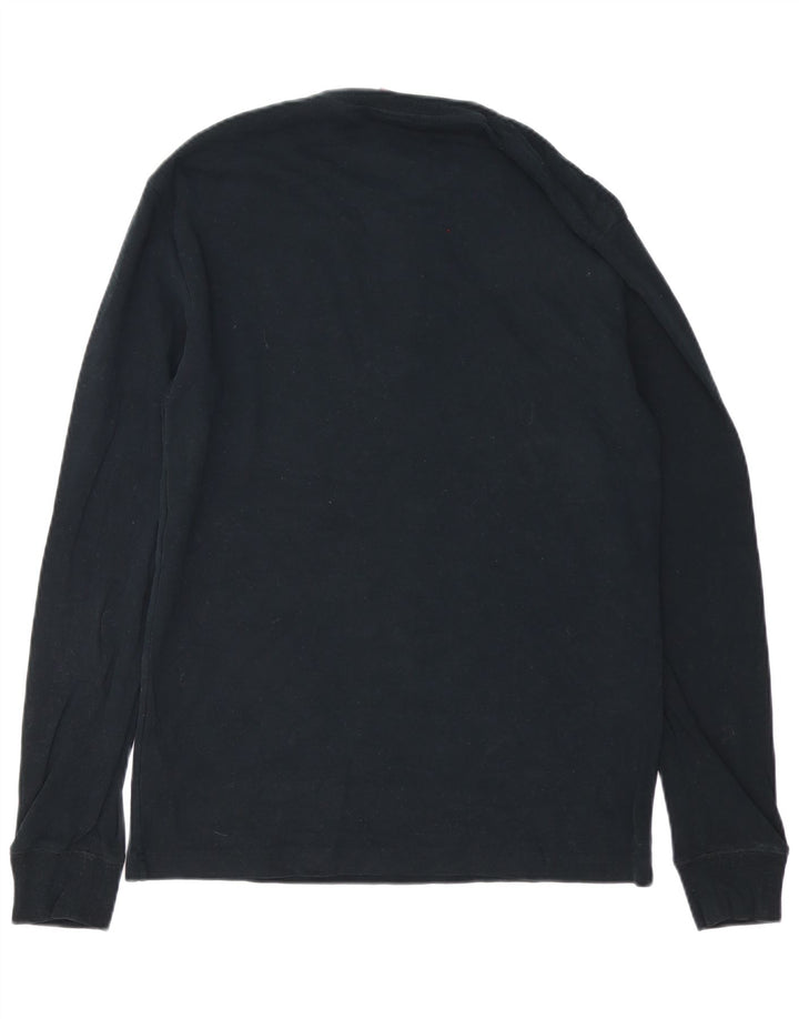 Superdry Hombre Top Manga Larga Grande Algodón Negro