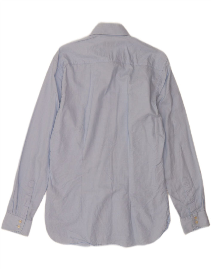 Ted Baker Camisa para hombre Talla 15 1/2 Algodón azul mediano