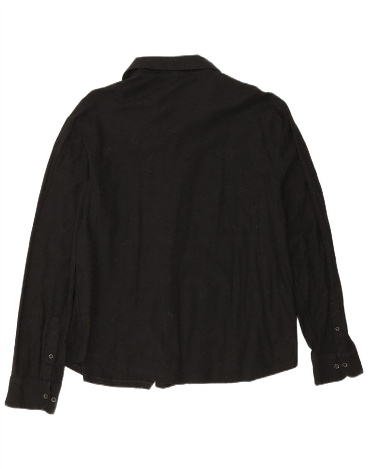 Camisa Reiss Hombre 2XL Algodón Negro