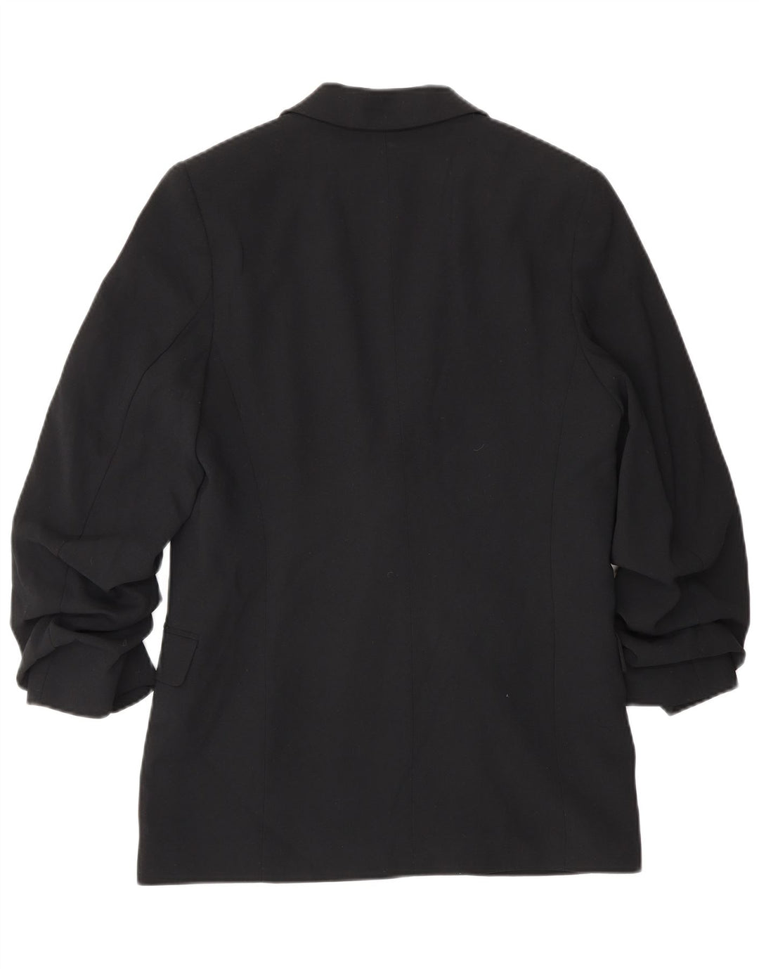 Marks & Spencer Chaqueta Americana Abierta de Manga 3/4 para Mujer UK 8 Small Black