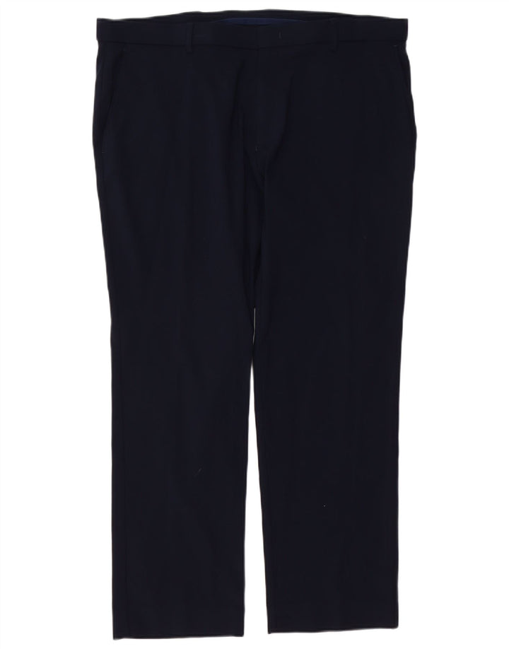 TOMMY HILFIGER Pantalón chino recto para hombre W38 L29 Rayón azul marino