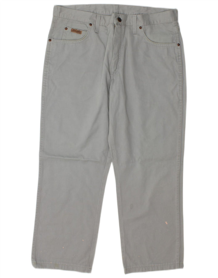 WRANGLER Vaqueros rectos Texas para hombre W36 L26 algodón gris