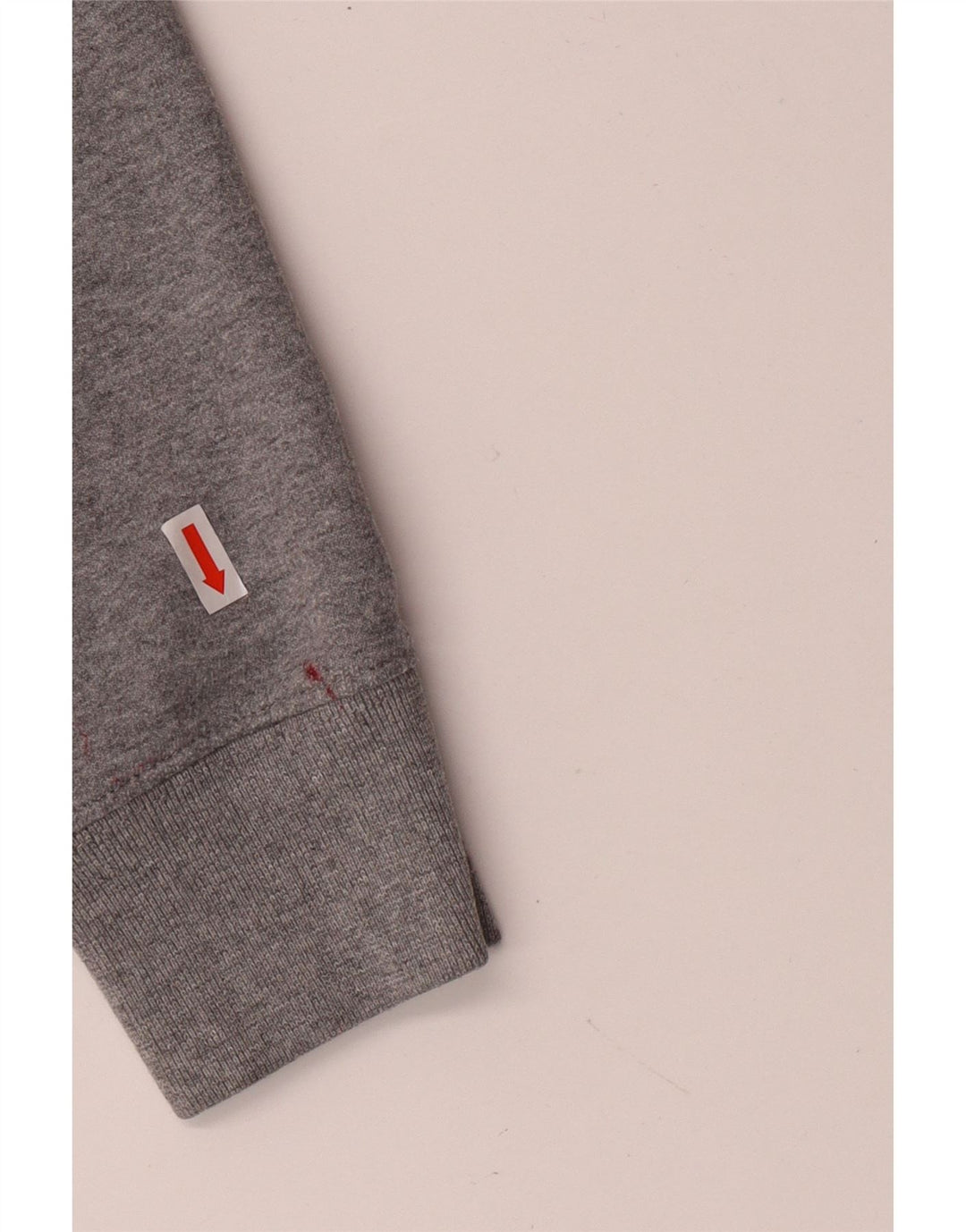 Vans Sudadera con capucha y cremallera gráfica para hombre, talla pequeña, algodón gris