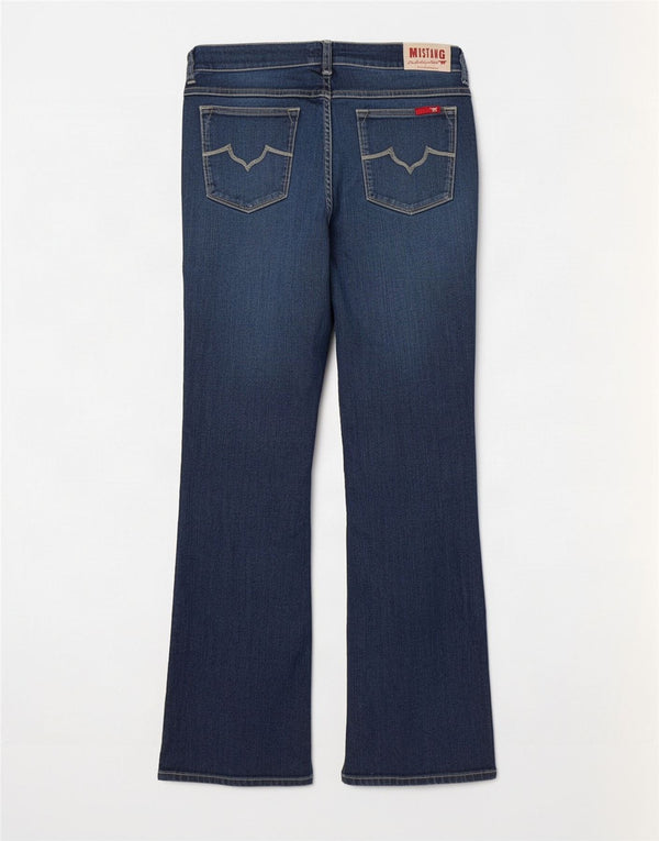 Mustang Jeans Bootcut Mujer W32 L32 Algodón Azul Marino
