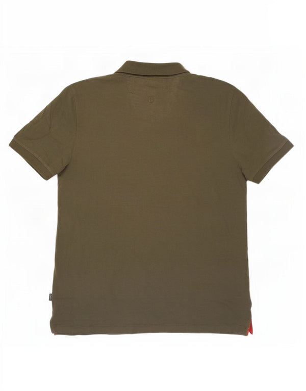 Polo de hombre Fat Face XL de algodón a rayas caqui