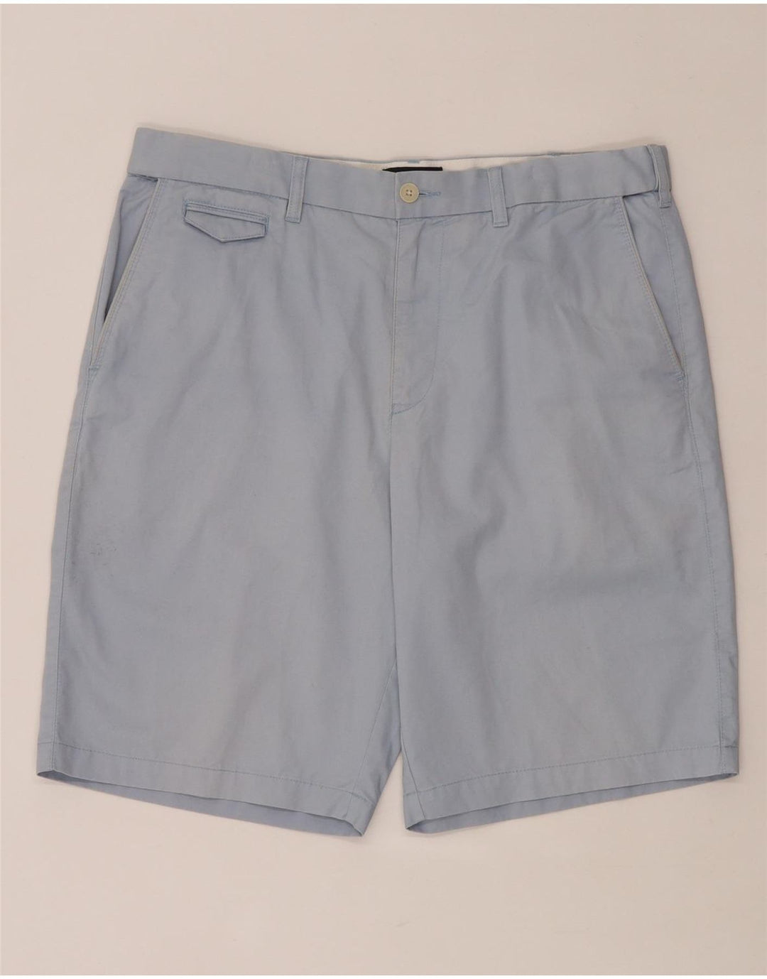 MARKS & SPENCER Pantalones cortos chinos Harbor azul para hombre W36 Algodón azul grande