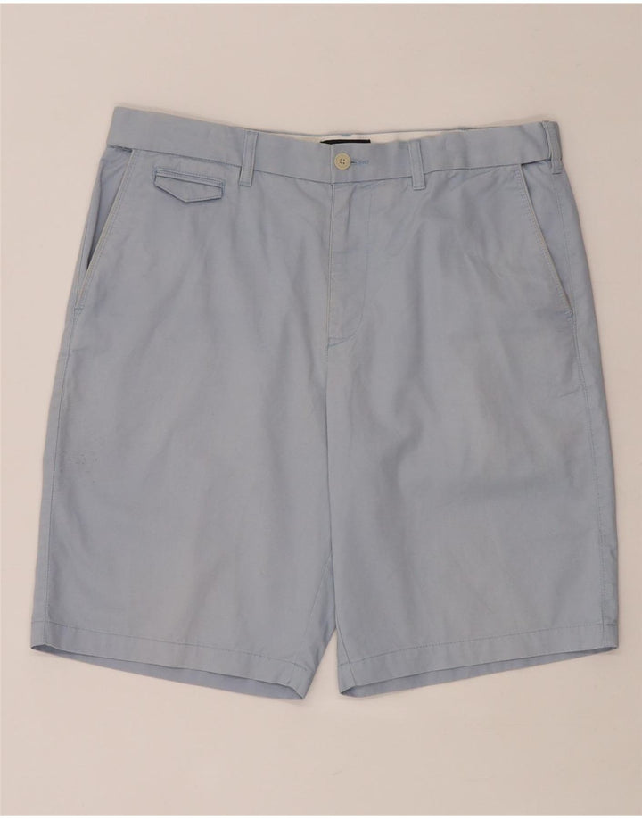 MARKS & SPENCER Pantalones cortos chinos Harbor azul para hombre W36 Algodón azul grande
