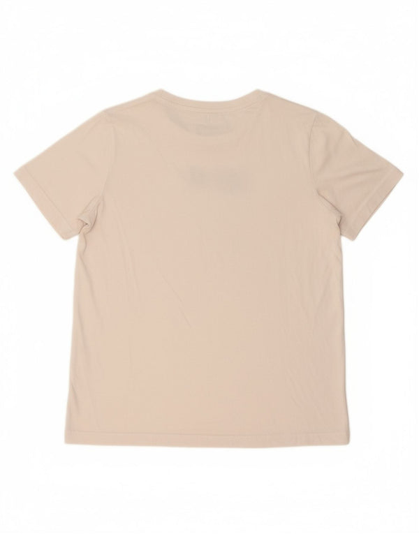 NIKE Womens Graphic T-Shirt Top UK 16 Large White Polyester