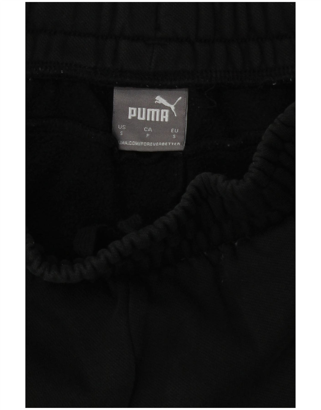PUMA Pantalones de chándal para mujer Joggers UK 10 Small Black Cotton