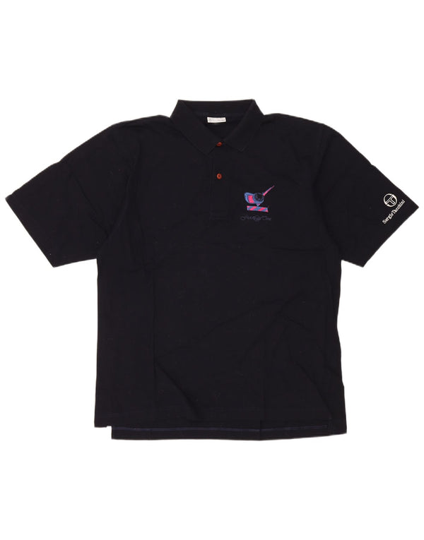 Sergio Tacchini Polo Hombre Grande Azul Marino Algodón