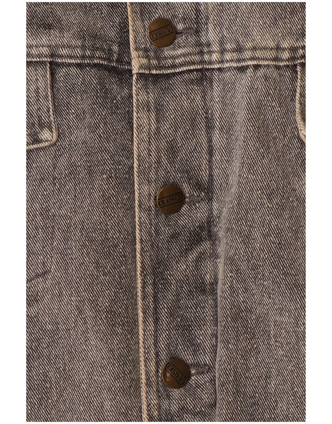 CERRADO Chaqueta vaquera extragrande para mujer Reino Unido 44 Grande Gris