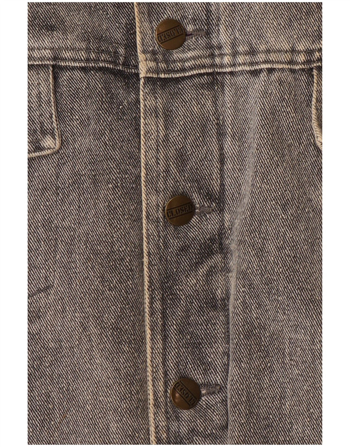 CERRADO Chaqueta vaquera extragrande para mujer Reino Unido 44 Grande Gris