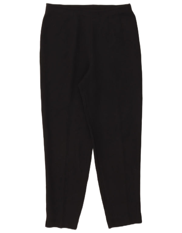 Marks & Spencer Pantalones de traje de cintura alta para mujer UK 40 Large W30 L27 Negro