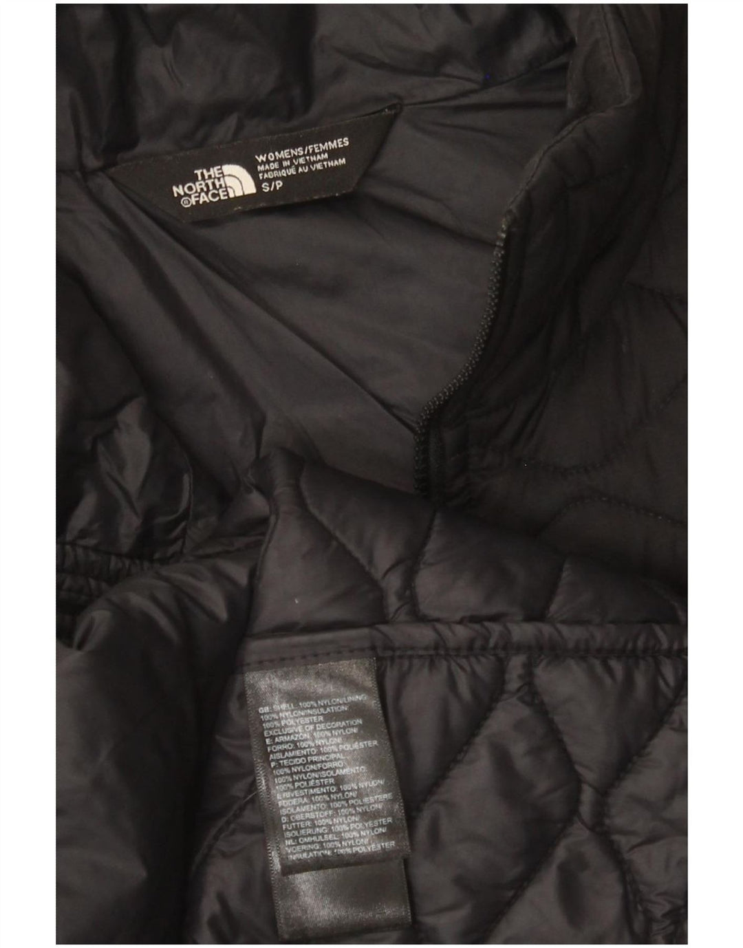The North Face Chaqueta acolchada para mujer UK 10 Small Black Nylon