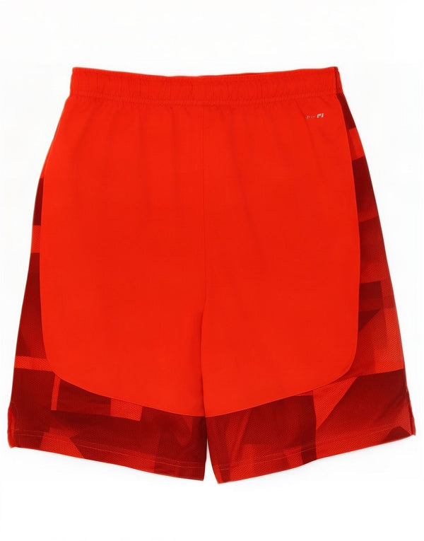 Nike Pantalones cortos deportivos Dri Fit Graphic para hombre XL Poliéster geométrico rojo