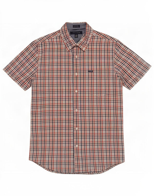 Tommy Hilfiger Camisa de Manga Corta para Hombre Medium Multicolor Vichy