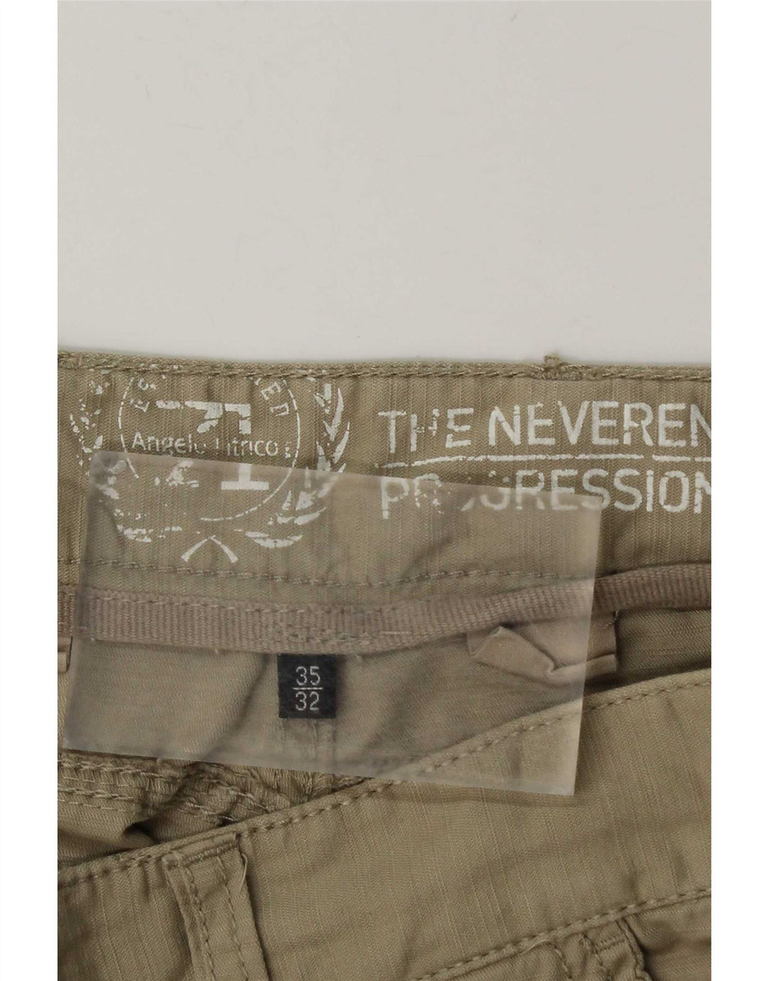 Pantalones cargo rectos vintage para hombre W35 L32 Beige
