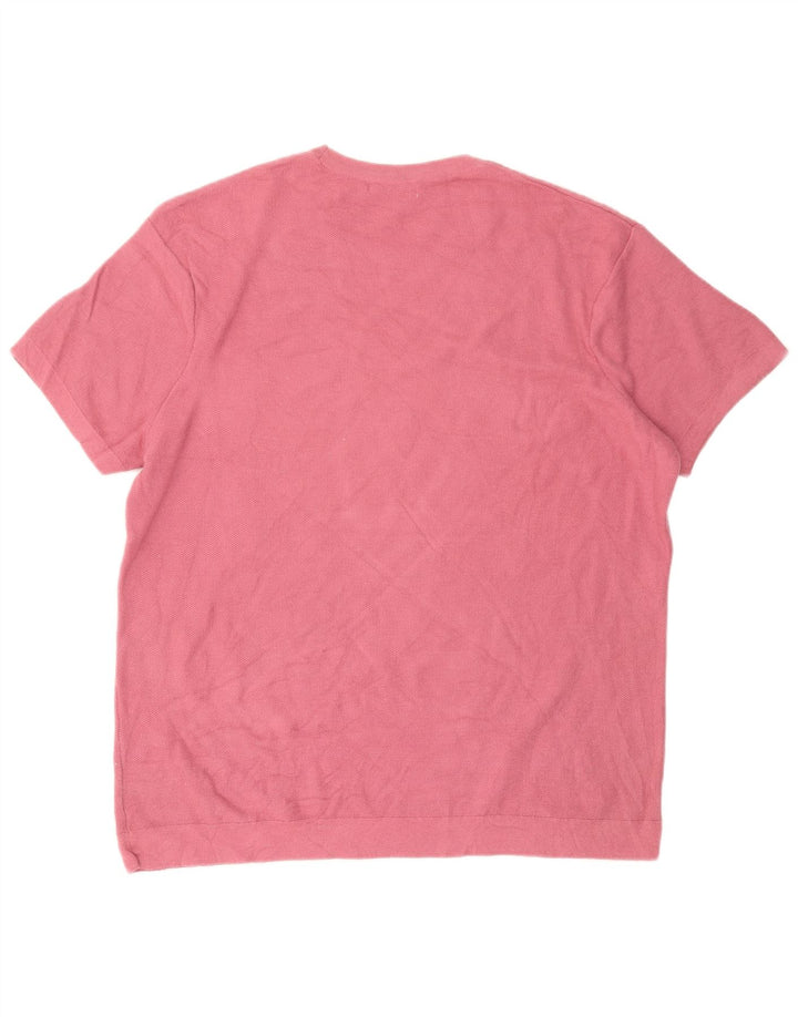 Zara Hombre Camiseta Top XL Rosa