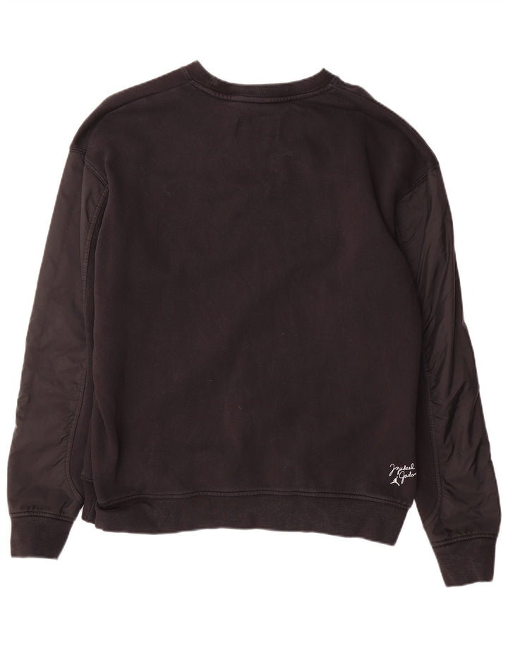 Jordan - Sudadera con gráfico para hombre, talla grande, algodón negro