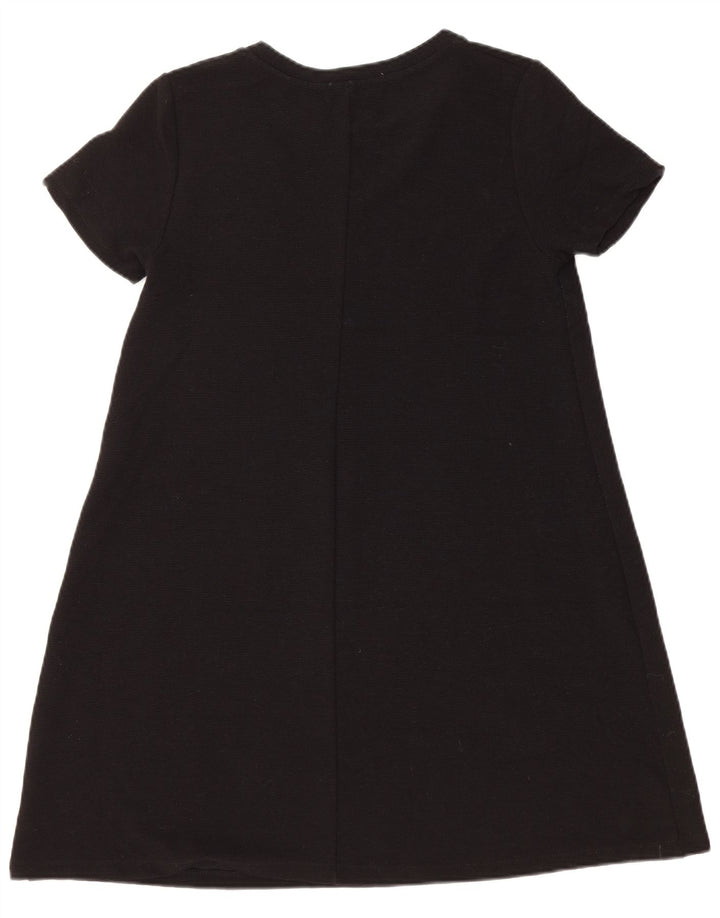 Zara Vestido recto para mujer UK 44 Grande Poliéster negro
