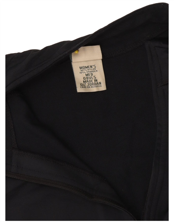 L.L.Bean - Chándal para mujer con cremallera y cuello, talla M, nailon negro
