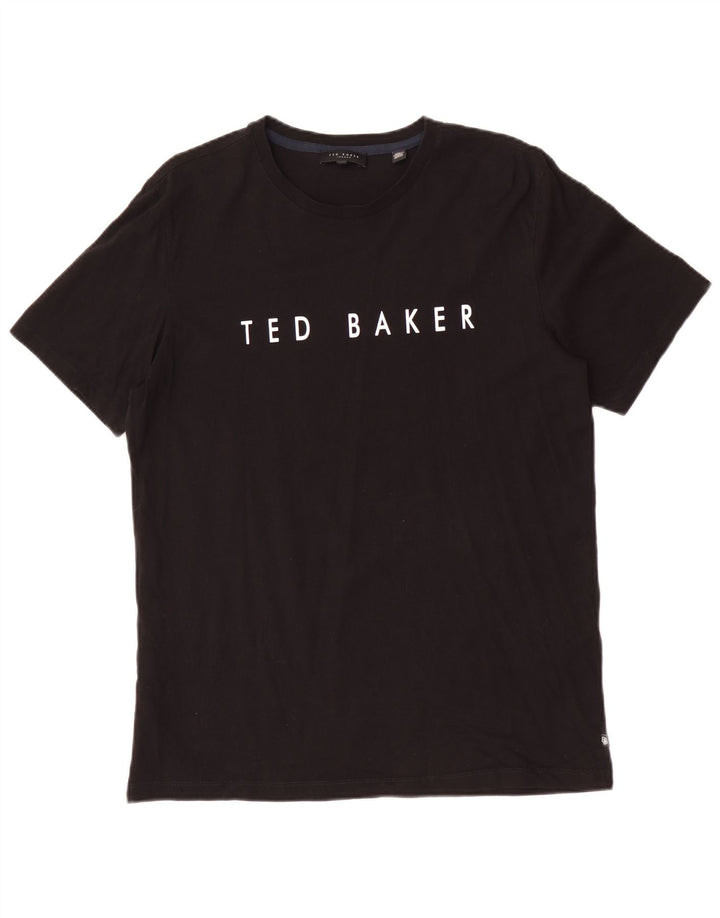 Ted Baker - Camiseta gráfica para hombre, talla 3, algodón negro mediano